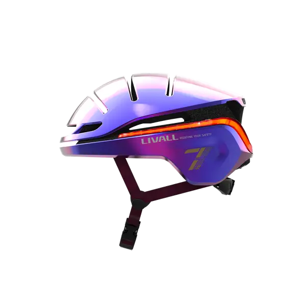 Livall Evo21 Ultraviolet | Fahrradhelm mit LED licht von LIVALL
