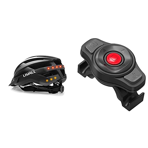 Livall MT1 Neo - Smarter Fahrradhelm mit Bremslicht und LED-Lichtsystem & Freisprecheinrichtung in matt schwarz, Größe 54-58 cm, M & Unisex – Erwachsene BR80 Fernbedienung, schwarz, Einheitsgröße Livall MT1 Neo - Smarter Fahrradhelm mit Bremslicht und LED-Lichtsystem & Freisprecheinrichtung in matt schwarz, Größe 54-58 cm, M & Unisex – Erwachsene BR80 Fernbedienung, schwarz, Einheitsgröße von LIVALL
