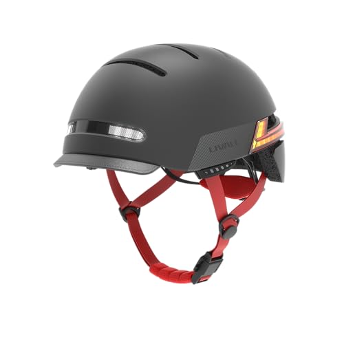 Livall Unisex – Erwachsene BH51M NSO Fahrradhelm, Schwarz, L von LIVALL