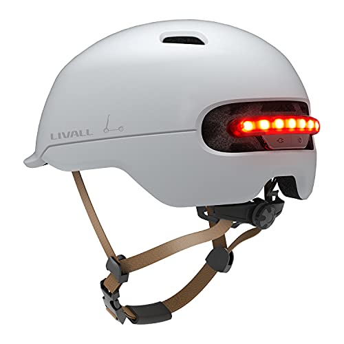 Livall Unisex – Erwachsene C20 Fahrradhelm, weiß, 57-61cm von LIVALL