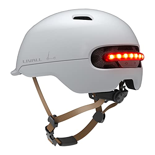 Livall Unisex – Erwachsene C20 Fahrradhelm, weiß, 57-61cm Livall Unisex – Erwachsene C20 Fahrradhelm, weiß, 57-61cm von LIVALL