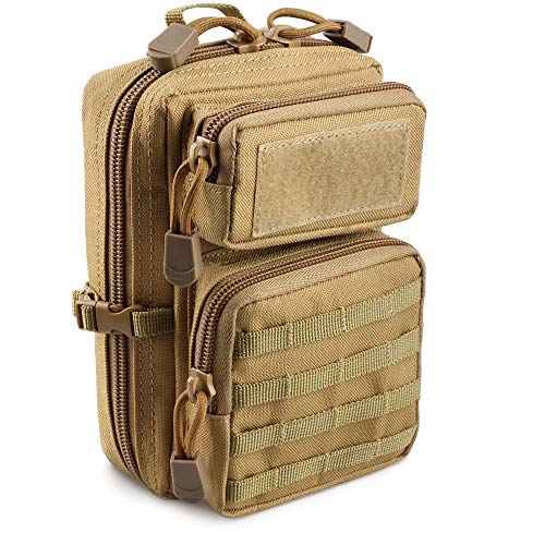 LIVANS Taktische Molle-Utility-Tasche, EDC-Werkzeugtasche, taktische Handytaschen, Mini-Taillentaschen, medizinisches EDC IFAK Pack, Mini-Design von 3-Tage-Rucksack von LIVANS