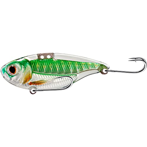 LIVE TARGET ICT Shad Blade Bait, 5,7 cm, 1,2 g, Silber/Kürbis von LIVE TARGET