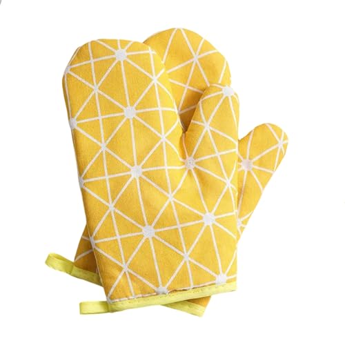 LIVEDOLLS Die Ofenhandschuhe 2Pcs Hitzebeinigende Handschuhe, Anti-Scald-Mikrowellenhandschuhe, Hochtemperaturbeständige Küchenbackofenhandschuhe-3 von LIVEDOLLS