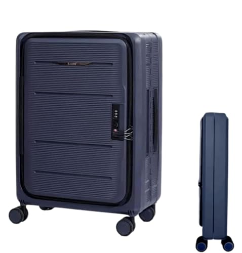 LIWENS Leichte Koffer Faltbare Koffer Verstellbarer Trolley Handgepäck Vorne offener Koffer Koffertrolley von LIWENS