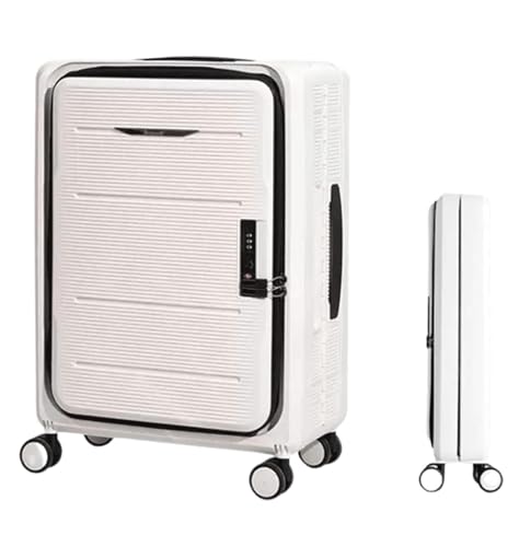 LIWENS Leichte Koffer Faltbare Koffer Verstellbarer Trolley Handgepäck Vorne offener Koffer Koffertrolley von LIWENS