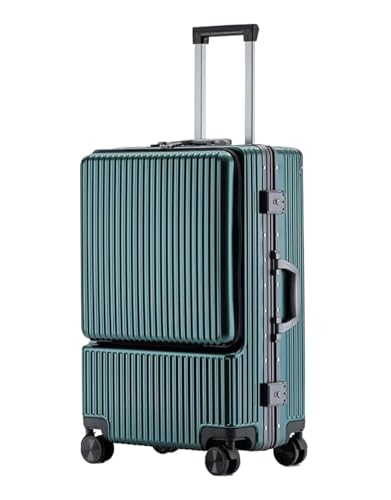 LIWENS Leichtes Reisegepäck mit Vordertasche, Koffer mit Aluminiumrahmen, USB-Ladeanschluss und TSA-Schloss, Koffertrolley von LIWENS