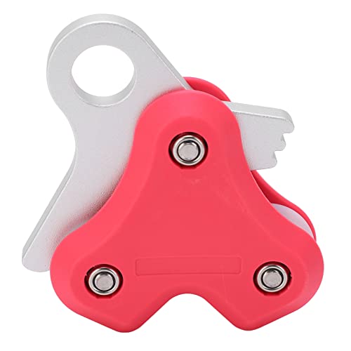 LIZEALUCKY Tauchrolle, Flaschenzug-Seil-Retraktor, Metall-Seil-Retraktor, hocheffizientes Tauchzubehör zum Schnorcheln, Tauchen, Angeln (Pink) von LIZEALUCKY