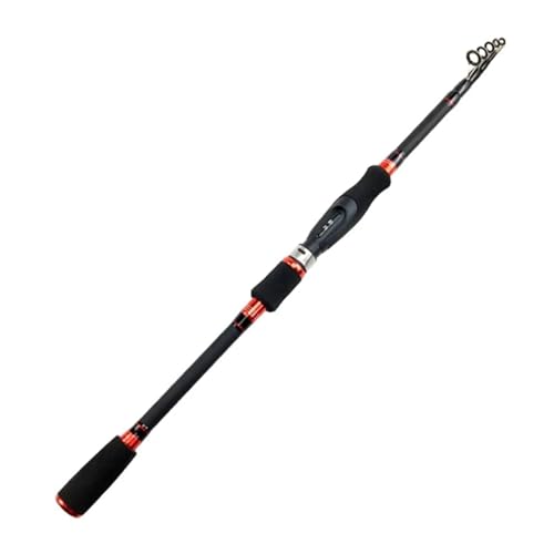 Angelrute 1.8m 2.1m 2.4m 2.7m 3.0m Carbon Teleskop Carbon Angelrute M Power Ultralight Travel Casting Spinnrute(Straight handle-01,1.8 m) von LIZHAYG