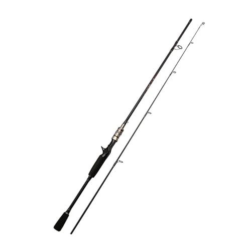 Angelrute Angelrute Glas-/Kohlefaser Spinn-/Wurfangelrute Köder WT 5-12g Schnur WT 5-12LB Schnellköder Angelruten Fluss(Black Casting Rod) von LIZHAYG