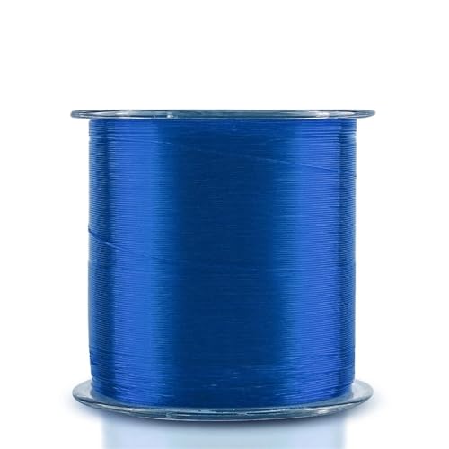 Angelschnur 500 m Nylon-Angelschnur, Durchmesser 0,10 mm bis 0,47 mm, langlebiges Monofilament-Felsen-/Süßwasser-Angelschnur-Gerät(Blue 500M,3.0) von LIZHAYG