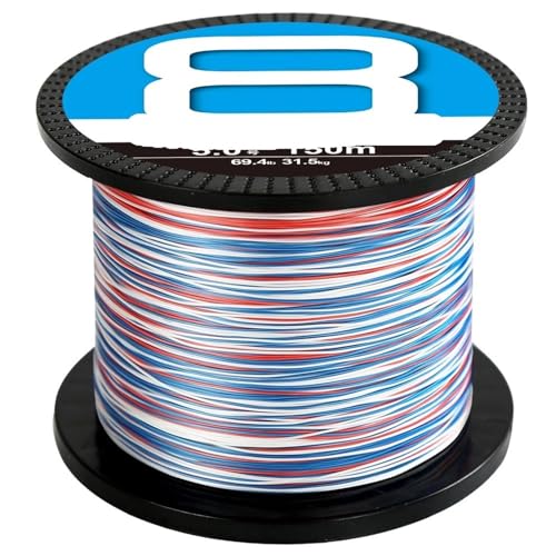 Angelschnur 8X Angelschnur 300M 500M 1000M 8 Stränge Geflochtene Angelschnur Multifilament PE Linie for Karpfen Angeln draht(8X-Patriot,500M-4.0-60LB) von LIZHAYG