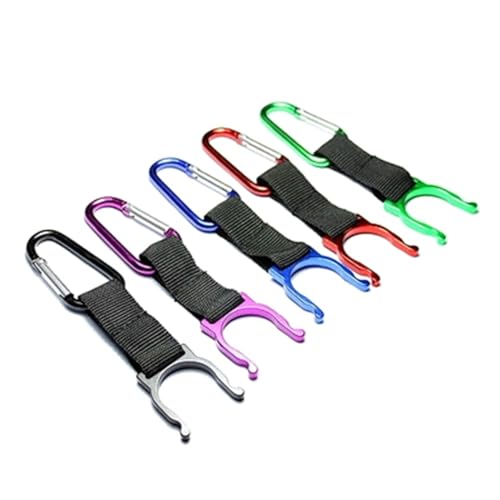 LIbgiubhy Aluminium-Sport-Flaschenhaken, Outdoor-Karabiner, Wasserflaschenhalter, Flaschenhaken, Clip, Rucksäcke, Aufhänger, Wandern, Radfahren von LIbgiubhy