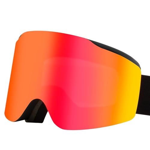 LIbgiubhy Doppelschichtige Skibrille, magnetische Snowboardbrille, Schutz, Anti-Beschlag-Schneebrille für Outdoor-Sport von LIbgiubhy