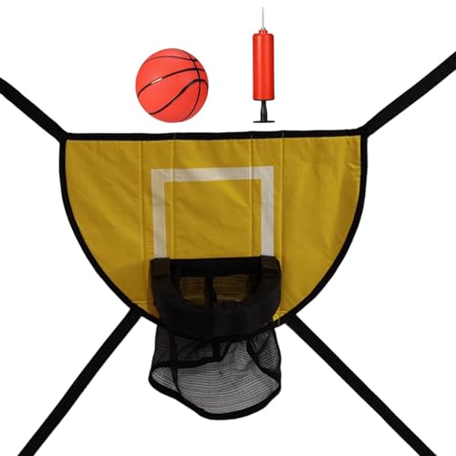 LIbgiubhy Indoor Basketballkorb Basketballkorb Zur Wandmontage Dunks Randbehangbrett Kleinem Basketball Set von LIbgiubhy