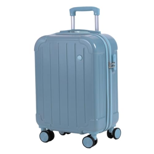 LJSPTU Koffer Gepäck Universal Wheel Trolley Koffer Herren- und Damenkoffer 20-Zoll-Boarding-Koffer Ins-Koffer Suitcase (Color : Blue, Size : 28in) von LJSPTU
