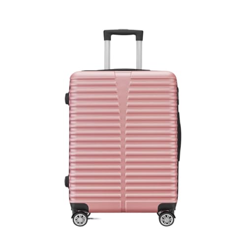LJSPTU Koffer Trolley-Koffer mit Aluminiumrahmen, Universalräder, 24-Zoll-Trolley-Koffer, 26-Zoll-Koffer for Männer und Frauen Suitcase (Color : Gold, Size : 28in) von LJSPTU