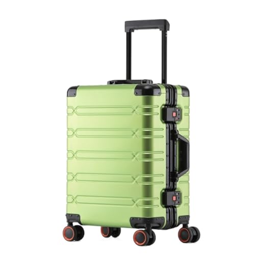 LJSPTU Koffer Vollaluminium-Koffer Aus Magnesiumlegierung, Universalrad, Hochwertiger Trolley-Koffer Mit Aluminiumrahmen, 20-Zoll-Koffer Suitcase (Color : A, Size : 24in) von LJSPTU