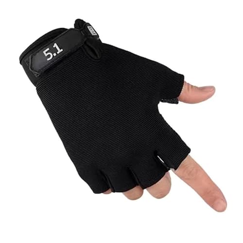 LKMM Halbfingerhandschuhe Herren Outdoor Fitness Sport Dünn Atmungsaktiv Rutschfest Verschleißfest Bergsteigen Klettern Fingerlose Reithandschuhe Damen von LKMM