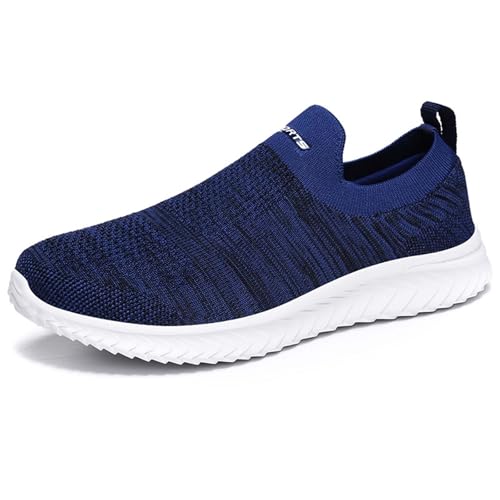 LKRSEEF Unisex Freizeit Sneaker, Leichte Atmungsaktiv und rutschfeste Schuhe 07 Blau 40 Wanderschuhe Sportschuhe Turnschuhe Hallenschuhe orthopädische Trekkingschuhe Walkingschuhe Herren Damen von LKRSEEF