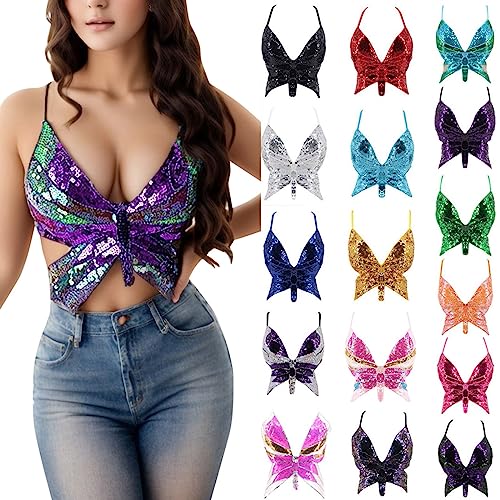 Party Top Damen Club Corset Korsage Orientalisches Orientalisch Y2k Karnevalskostüme Winx Club Rosa Bustiers Korsett Outfits Pailetten Corsage Samba Karneval Festival Bauchfrei Kostüme Klamotten Tops von LKRSEEF