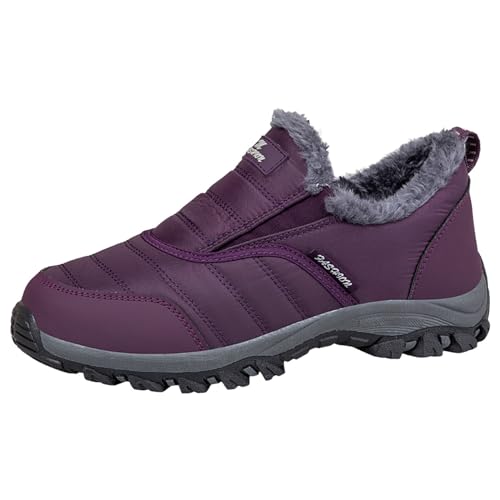 wasserdichte Schuhe Herren, orthopädische Schuhe Damen//Barfußschuhe Damen Wasserfest Barfussschuhe Winterstiefel Herren Barfuss Schuhe Damen Winter Wasserdicht Traillaufschuhe Unisex Lila 39 von LKRSEEF