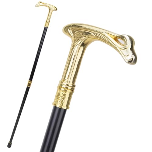 LKYLVEE Gehstöcke für Männer Frauen, Gentleman's Walking Cane Stock, Vintage Skull Gehstock, täglichen Gebrauch Bühnenrequisite,H,93cm von LKYLVEE