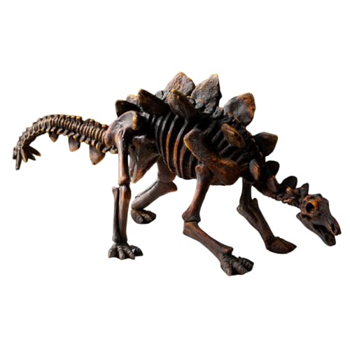 LKYLVEE Stegosaurus Skelett Statue - Dinosaurier Replik Kopf Skulpturen - für Home Bar Decor Sammlung Figur Statue Lehre Requisite,Braun,50cm von LKYLVEE