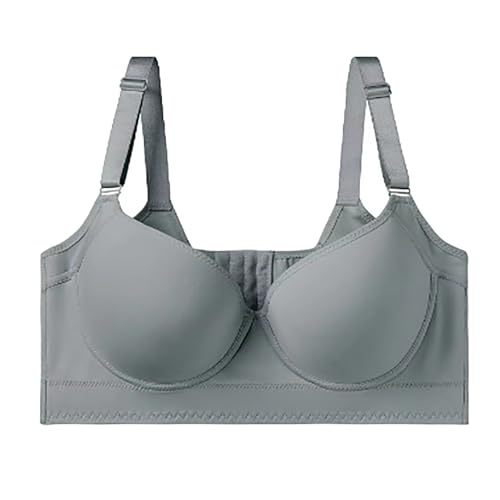 LLDYAN Shapedly Bra, Shapedly Back Smoothing Push up Bra, Women's Adjustable Strap Push up Bra (Grey,38) von LLDYAN