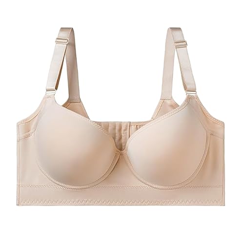 LLDYAN Shapedly Bra, Shapedly Back Smoothing Push up Bra, Women's Adjustable Strap Push up Bra (Skin,42) von LLDYAN