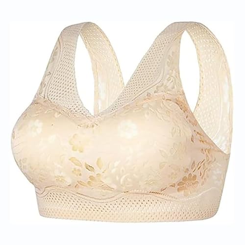 LLDYAN Women's Orthopedic Anti-Sagging Bra, Breathable Push up Bra, Posture Correcting Bra for Seniors (Skin,2XL) von LLDYAN