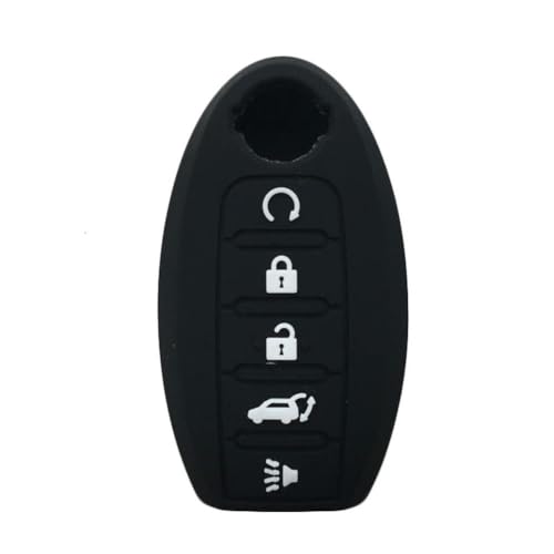 LLFDTY Weiche Silikon-Autoschlüssel-Schutzhülle, für Nissan Pathfinder 5 Button für Maxima von LLFDTY