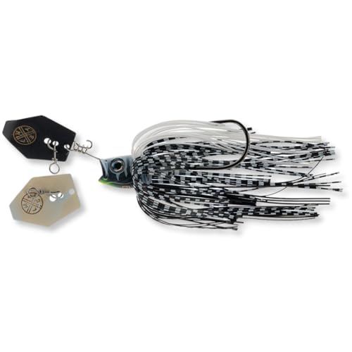 LMAB Chatterbait Multi Vibe 2.0 - Hakengröße 1/0 & 5/0 - Kunstköder zum Raubfischangeln, Chatterbait Hecht, Hecht Köder, Barsch Köder, Angelköder Hecht, Chatterbaits (Black Tiger, 5/0-21 Gramm) von LMAB