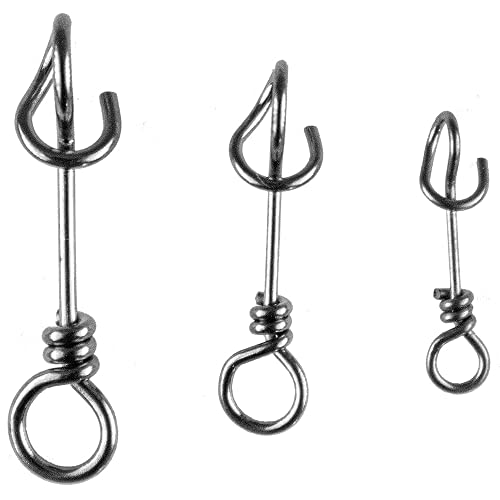 Fastach Snaps Angeln extra stark, LMAB Easy Snap Karabiner Einhänger Wirbel Clip Set für das Zander-Angeln, Hecht-Angeln, zum Spinnfischen für Barsch, Forelle, Zander & Hecht, Größe S | 7,0 kg Fastach Snaps Angeln extra stark, LMAB Easy Snap Karabiner Einhänger Wirbel Clip Set für das Zander-Angeln, Hecht-Angeln, zum Spinnfischen für Barsch, Forelle, Zander & Hecht, Größe S | 7,0 kg von LMAB