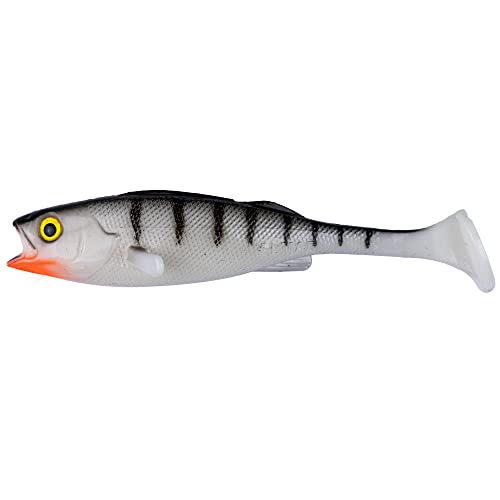 LMAB KØFI Perch Shad 11 cm (KÖFI) Farbe White Tiger von LMAB