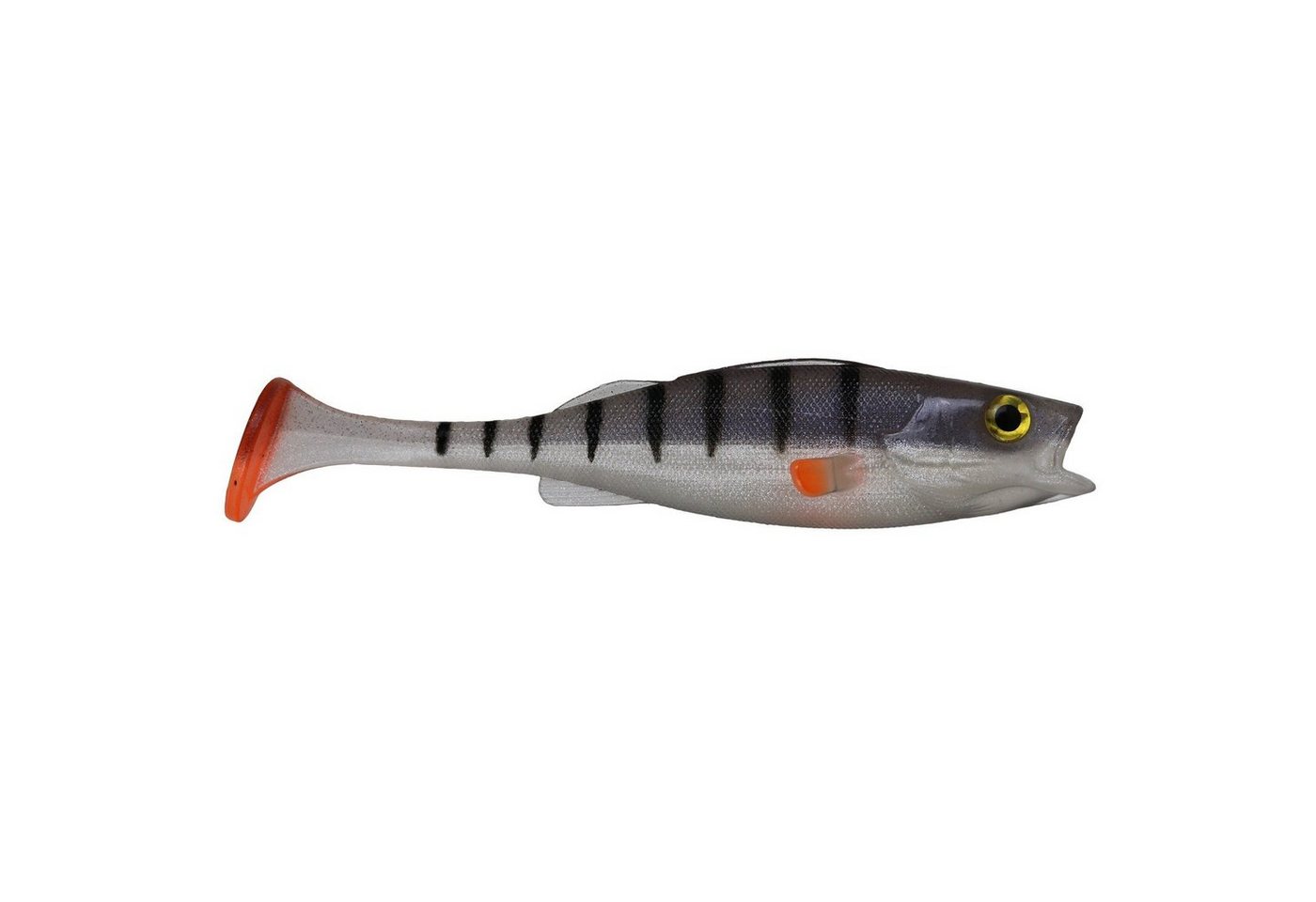 LMAB Kunstköder, LMAB Köfi Barsch 14cm Ghost Perch Gummifisch von LMAB