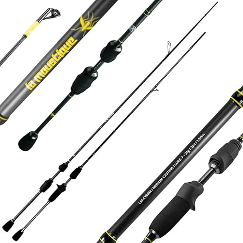 LMAB Angelrute La Moustique Spinning & Casting - Spinnrute für Forelle & Barsch Ultra-Light UL - Baitcaster Rute (198 cm, 4-14 g Wurfgewicht, Baitcasterrute) LMAB Angelrute La Moustique Spinning & Casting - Spinnrute für Forelle & Barsch Ultra-Light UL - Baitcaster Rute (198 cm, 4-14 g Wurfgewicht, Baitcasterrute) von LMAB
