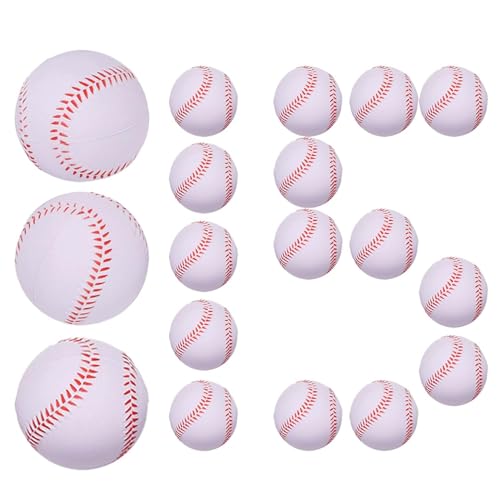 LNGJIN Schaumstoff-Softball,15 Pack PU Baseball,Foam Softball,Soft Baseballs,Sportlicher Schlagball,Training Baseball,Weiche Bälle,Schaumstoffbälle,Pitching-Fangtraining LNGJIN Schaumstoff-Softball,15 Pack PU Baseball,Foam Softball,Soft Baseballs,Sportlicher Schlagball,Training Baseball,Weiche Bälle,Schaumstoffbälle,Pitching-Fangtraining von LNGJIN