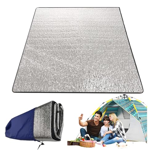 LNGJIN Zeltmatte Bodenmatte,200x200 cm Faltbare Isoliermatte für Camping,Camping Matte aus Aluminiumfolie,Ultraleicht Isolierdecke,Alu Isomatte,Zeltmatte,Bodenmatte für Yoga, Sport LNGJIN Zeltmatte Bodenmatte,200x200 cm Faltbare Isoliermatte für Camping,Camping Matte aus Aluminiumfolie,Ultraleicht Isolierdecke,Alu Isomatte,Zeltmatte,Bodenmatte für Yoga, Sport von LNGJIN