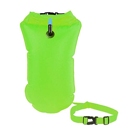 LNIM 10L Schwimmboje mit Trockentasche, Schwimmboje wasserdichte aufblasbare Dry Bag Schwimmtasche für Wassersport für Open Water und Triathlon Schnorchler von LNIM