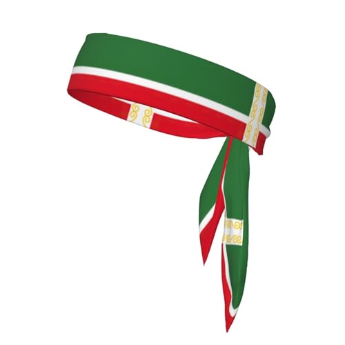 Sport-Stirnband mit Flagge der Tschetschenischen Republik, athletische Schweißbänder, elastische Haarbänder, für Basketball, Laufen von LNNIUK