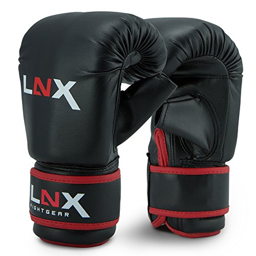 LNX Boxsackhandschuhe Pro Fight schwarz/rot (001) S/M von LNX