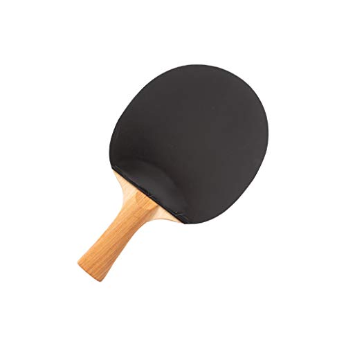 LOANDSDE ping-Pong schläger Professioneller doppelseitiger Anti-Gummi-Trainings-Tischtennisschläger for den Boden, Einzelschuss mit Schläger-Tischtennis-Paddel-Set(Black Red,Horizontal Plate) von LOANDSDE