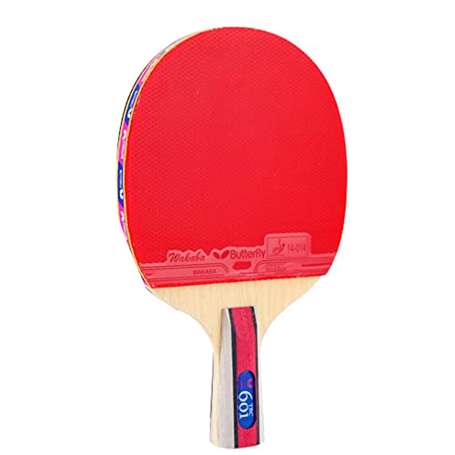 LOANDSDE ping-Pong schläger Tischtennisschläger, professioneller Tischtennisschläger, 5-lagiges Holz, Tischtennisschläger mit ITTF-zugelassenem Gummi/6 Sterne/kurzer Griff(Short Handle) von LOANDSDE