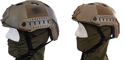 LOBOLOKO Fast Ventilated Seal Airsoft Paintball Helmet - TAN/Seals - 1 Stück Helm Softair (TAN) von LOBOLOKO