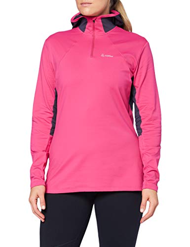 Löffler Damen W HZ Hoody PACE Pullover, Magenta, 38 von Löffler