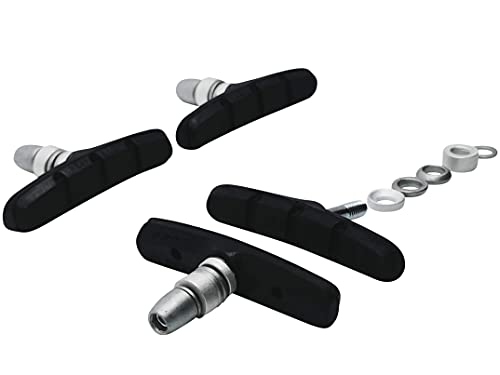 LOEVELOSI Alhonga 4er Set Fahrrad Bremsbacken für V- und U-Bremsen Bremsschuhe Bremsbeläge für Fahrräder Schwarz LOEVELOSI Alhonga 4er Set Fahrrad Bremsbacken für V- und U-Bremsen Bremsschuhe Bremsbeläge für Fahrräder Schwarz von LOEVELOSI