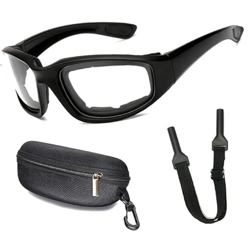 LOGRRMTH Sonnenbrille Polarisierte Sportbrille Fahrradbrille Radsportbrille Motorradbrille zum Fahren Radfahren Golf Fischen Laufen Segeln Skifahren, Leichter, Hartschalen-Etui (Weiß) von LOGRRMTH