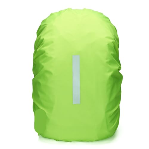 LOHILL Backpack Rain Cover (30-40L), rain Cover 40l,rain Cover Backpack 40l,Stripe Green Waterproof Cover für Schulranzen, Cover mit Sicherheitsreflexionsbild von LOHILL