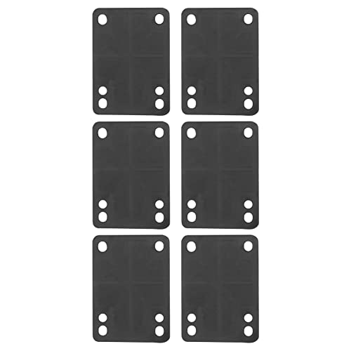 LOLPALONE Gummi-Skateboard-Riser-Pad, 1/8 Zoll, 3 mm, 6 Stück von LOLPALONE